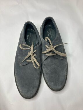 Collection B Gray Suede Casual Derby with Beige Laces